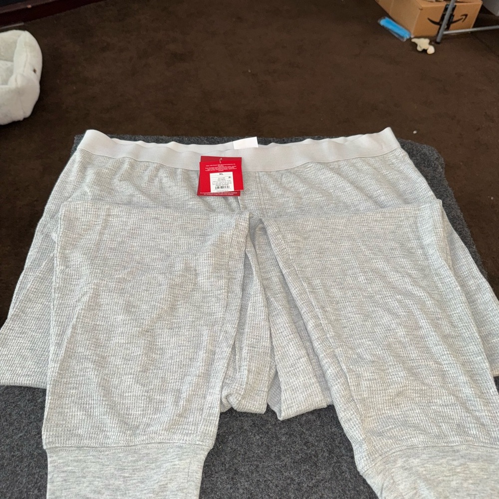 Men’s Gray Thermal Pajama Pants
